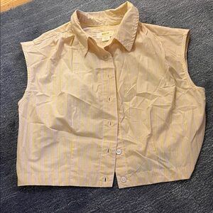 Maeve Yellow Striped Crop Top